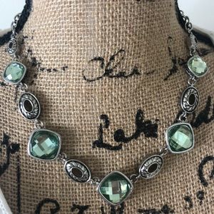 Gorgeous green gem stone necklace
